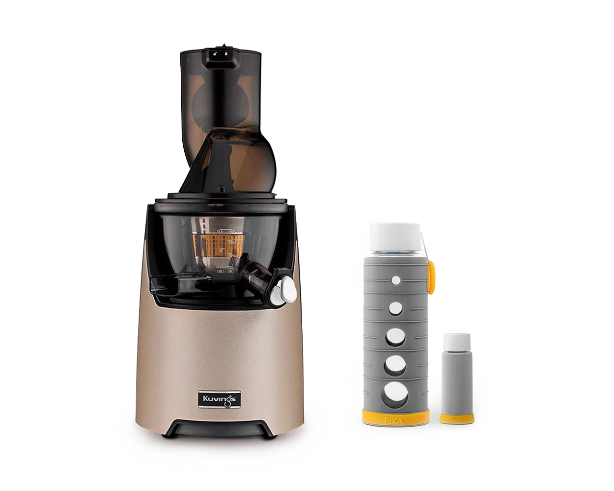 Extracteur de jus EVO820 Champagne Gold + Gourde de conservation sous vide