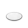 Assiette creuse en métal émaillé - blanc - 20cm