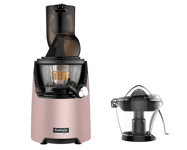 Kuvings EVO820 rose – Extracteur de jus avec presse-agrumes offert