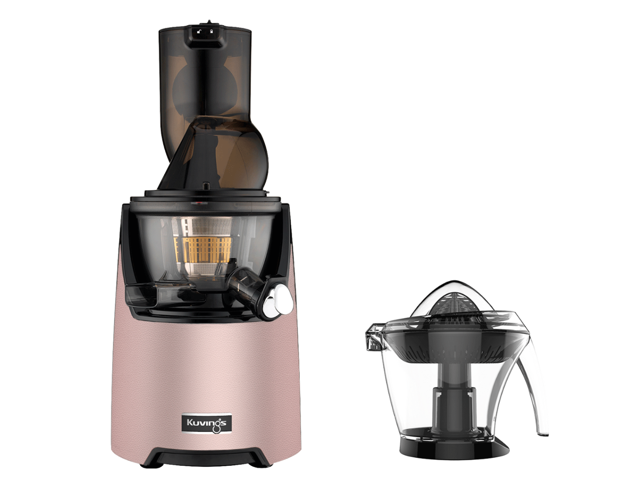 Kuvings EVO820 rose – Extracteur de jus avec presse-agrumes offert