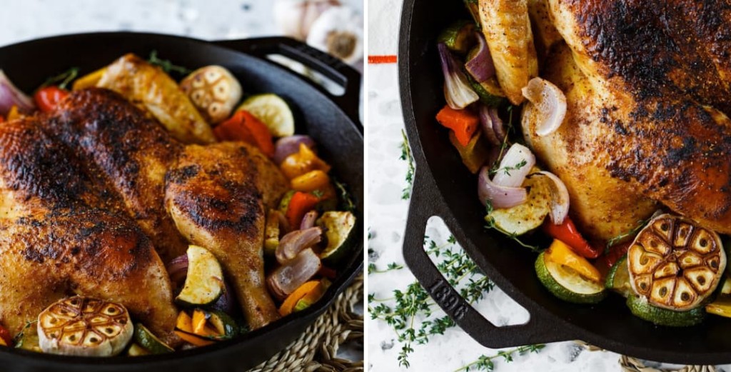 Poulet saumuré aux plantes aromatiques